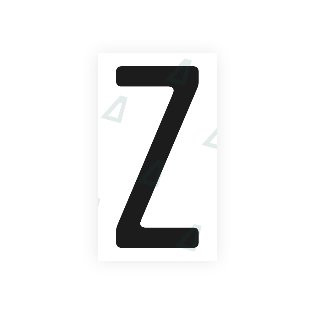 Alite Nanofilm for US (Quebec) license plates - Symbol "Z" - Alite