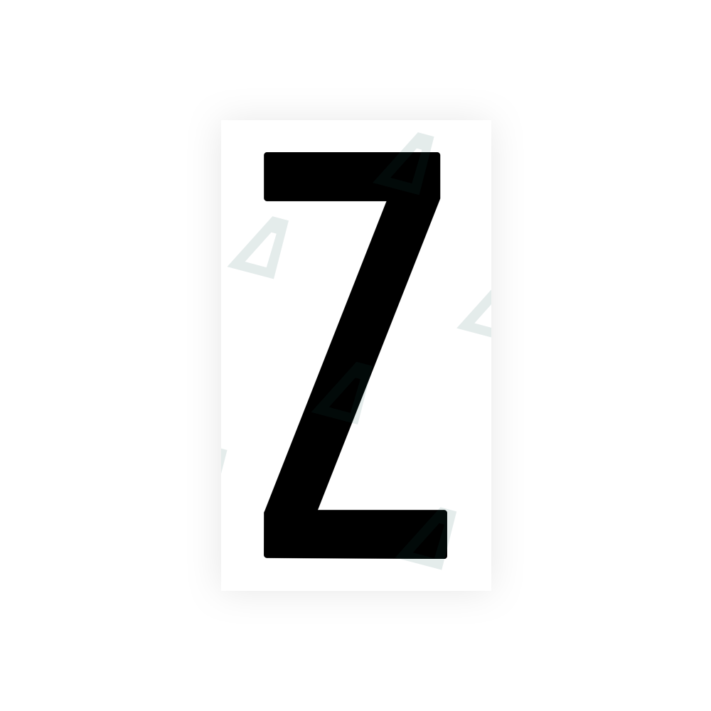 Alite Nanofilm for US (New Jersey - Flat) license plates - Symbol "Z" - Alite