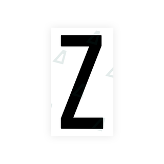 Alite Nanofilm for US (New Jersey - Flat) license plates - Symbol "Z" - Alite