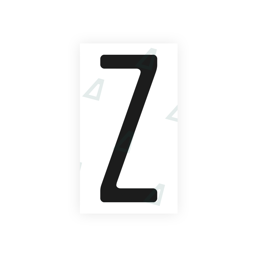 Alite Nanofilm for US (Illinois 2006 - Square) license plates - Symbol "Z" - Alite
