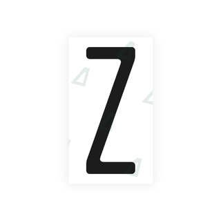 Alite Nanofilm for US (Illinois 2006 - Square) license plates - Symbol "Z" - Alite