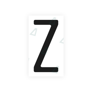 Alite Nanofilm for US (California) license plates - Symbol "Z" - Alite