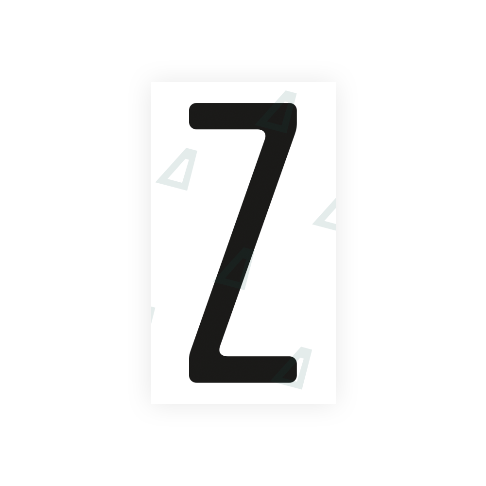 Alite Nanofilm for US (Ohio 2013) license plates - Symbol "Z" - Alite