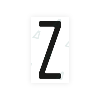 Alite Nanofilm for US (Ohio 2013) license plates - Symbol "Z" - Alite