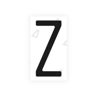 Alite Nanofilm for US (Massachusetts) license plates - Symbol "Z" - Alite