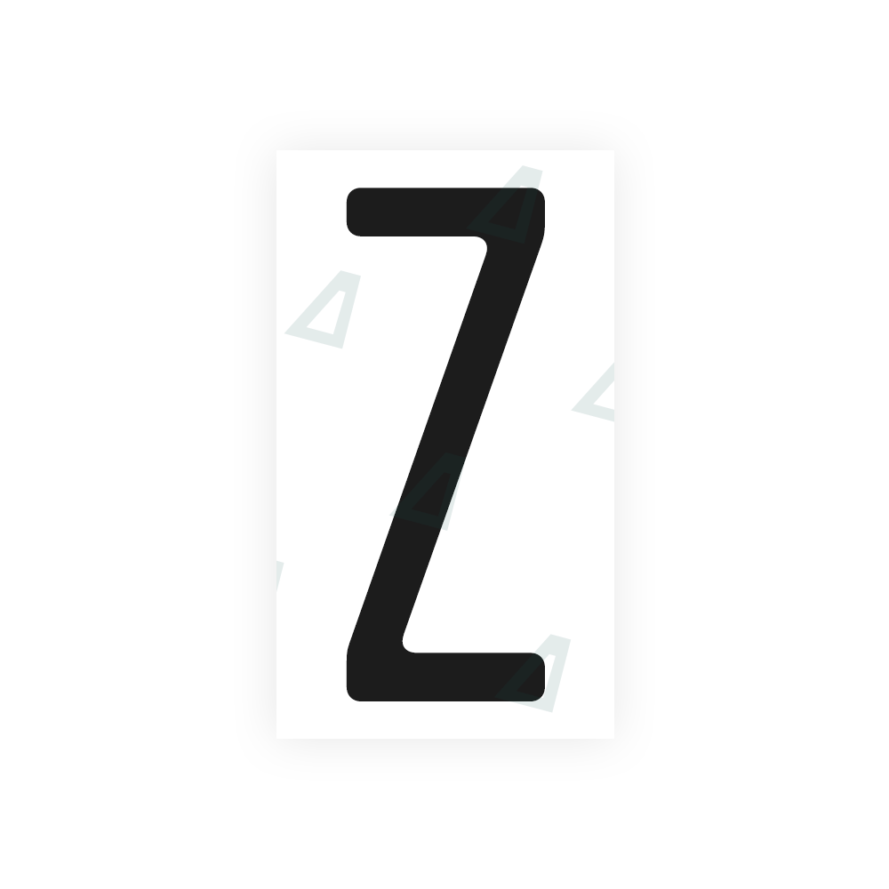 Alite Nanofilm for CA (Ontario) license plates - Symbol "Z" - Alite