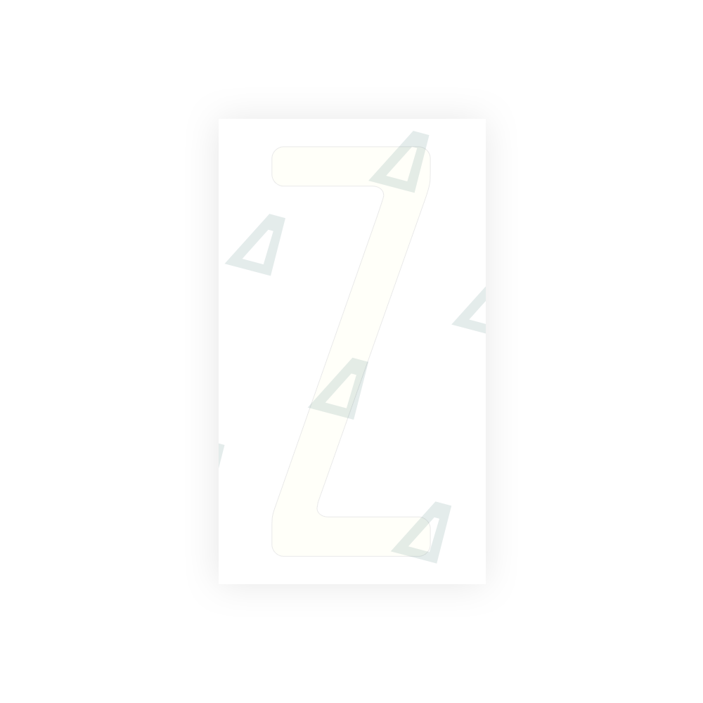 Alite Nanofilm for US (Michigan) license plates - Symbol "Z" - Alite