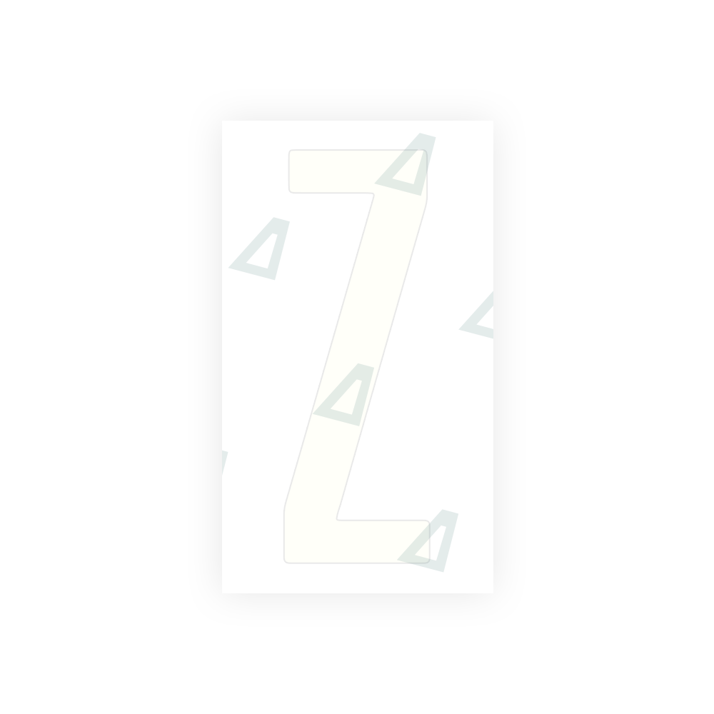 Alite Nanofilm for US (Ohio 2021) license plates - Symbol "Z" - Alite