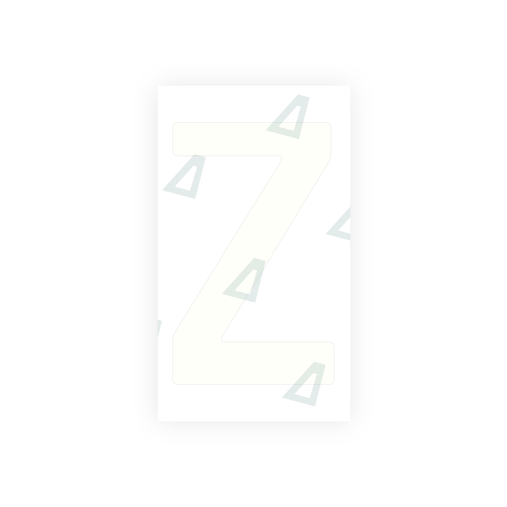 Alite Nanofilm for Uruguay license plates - Symbol "Z" - Alite