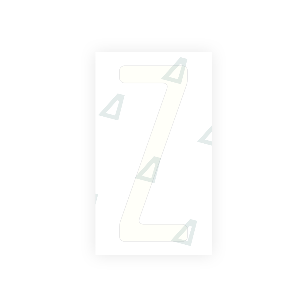 Alite Nanofilm for US (Washington State) license plates - Symbol "Z" - Alite