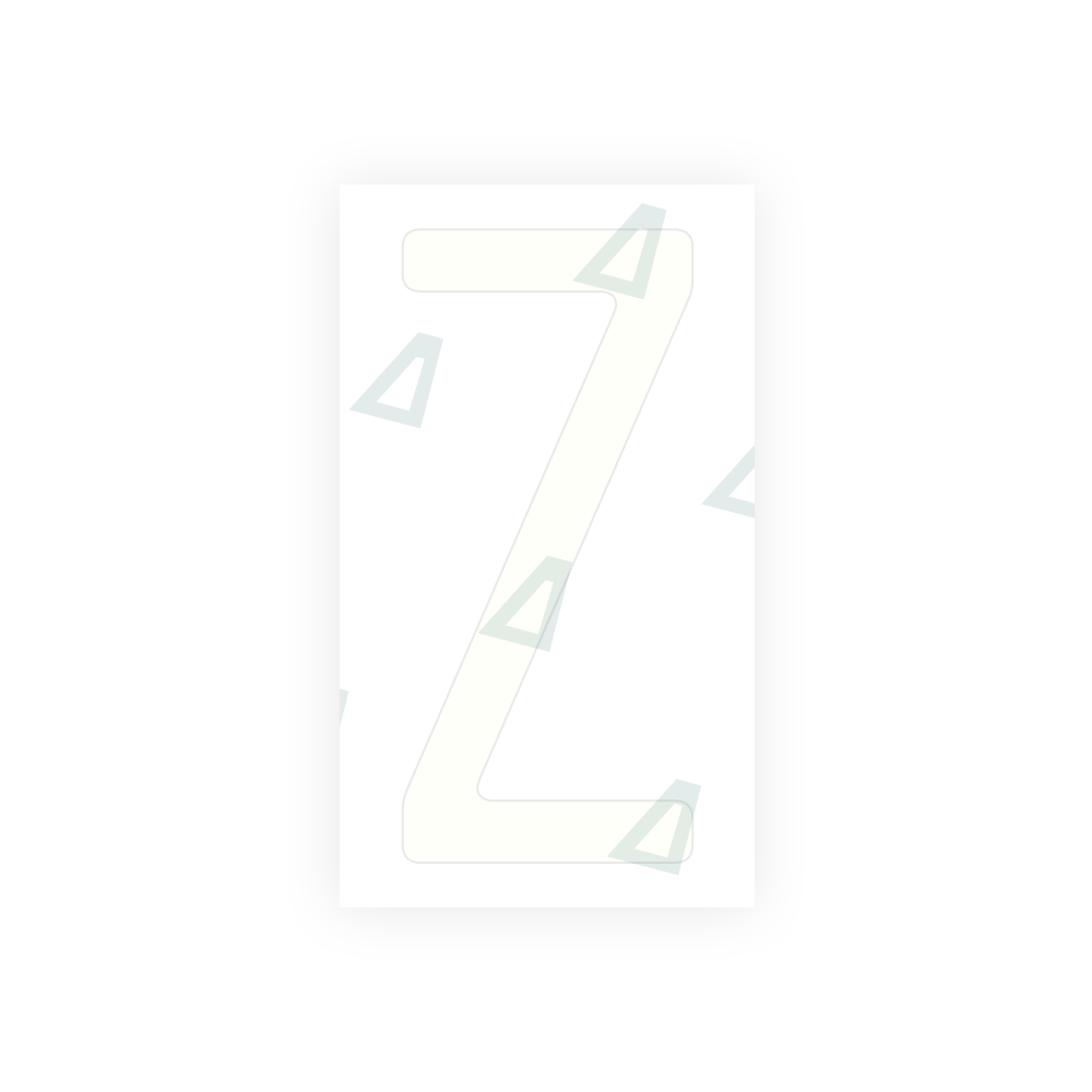 Alite Nanofilm for US (Massachusetts) license plates - Symbol "Z" - Alite