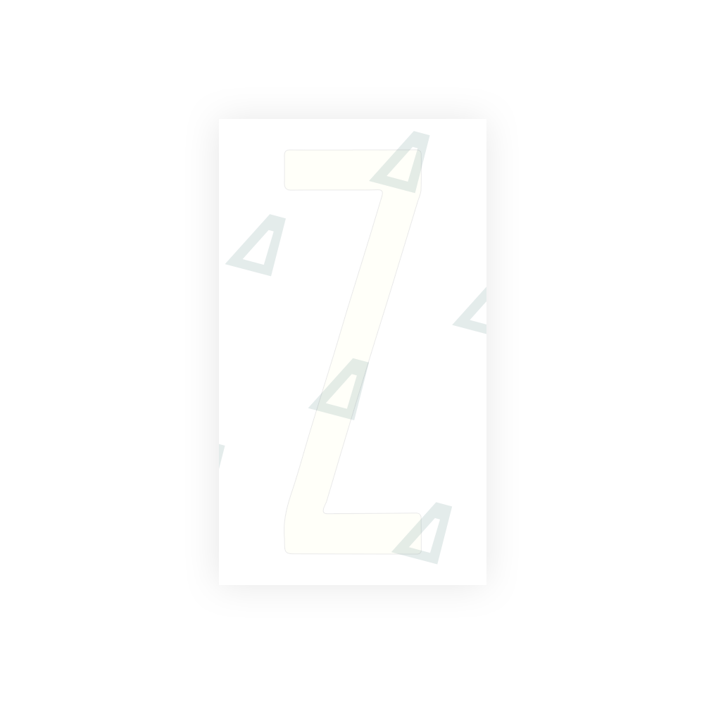 Alite Nanofilm for US (New York 1986) license plates - Symbol "Z" - Alite