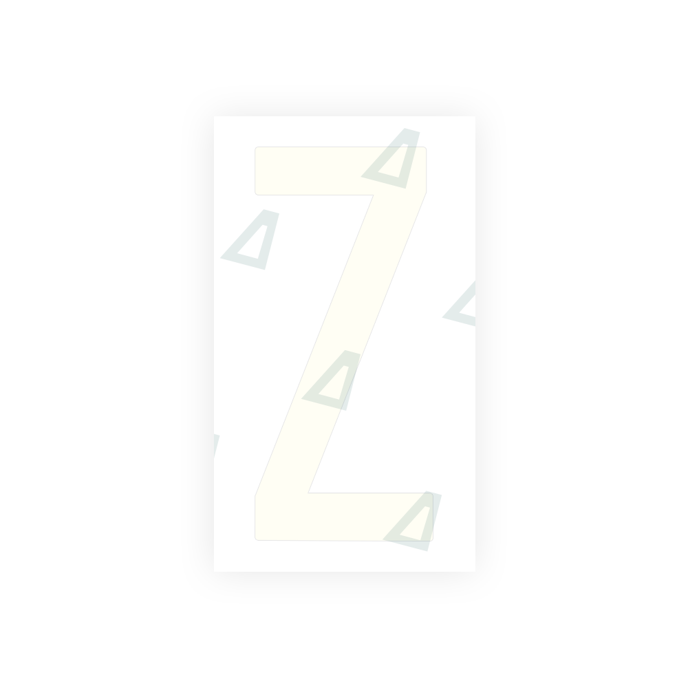 Alite Nanofilm for US (New Jersey) Moto license plates - Symbol "Z" - Alite