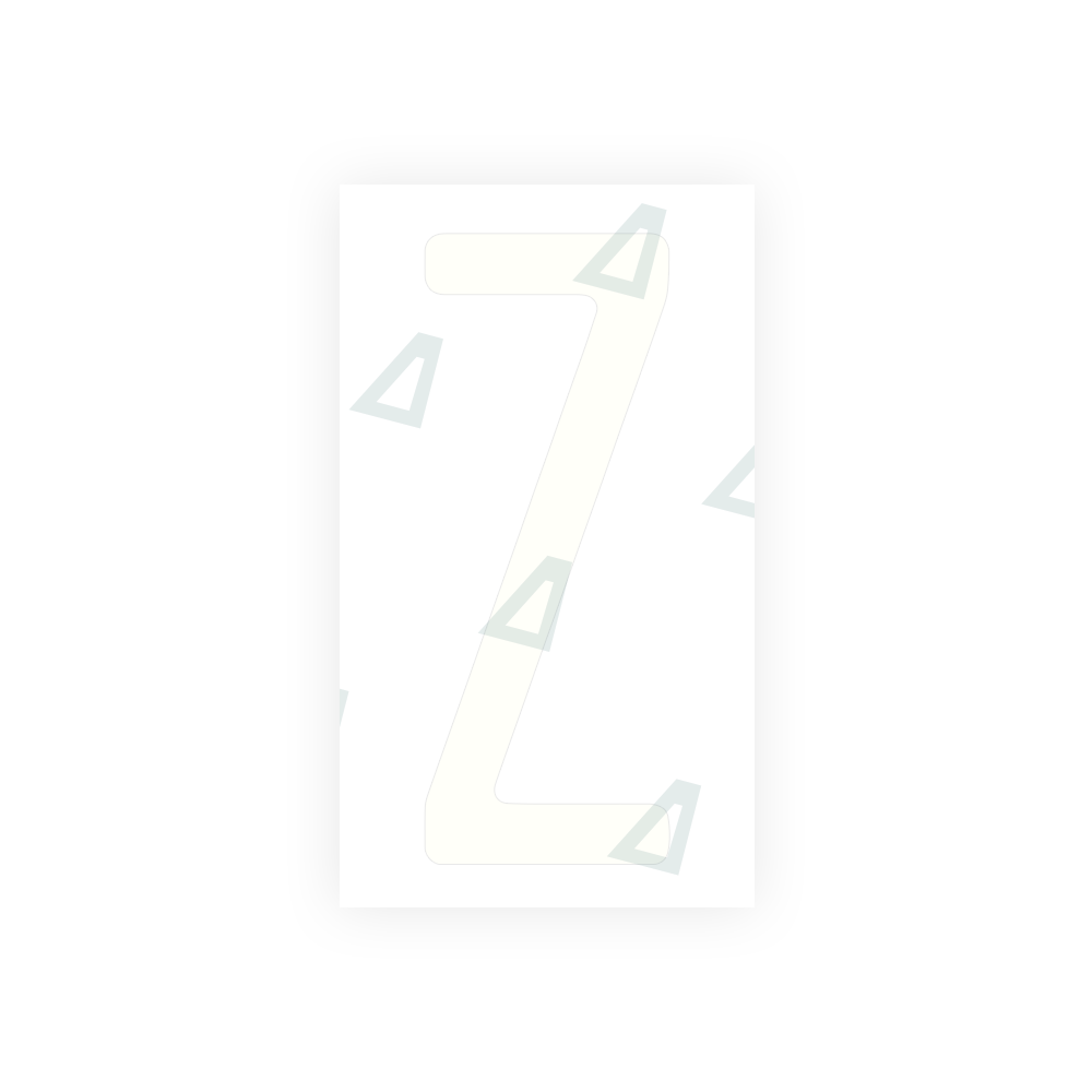 Alite Nanofilm for US (Pennsylvania) license plates - Symbol "Z" - Alite