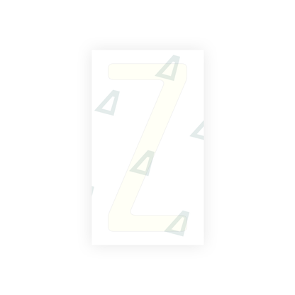 Alite Nanofilm for US (California) license plates - Symbol "Z" - Alite