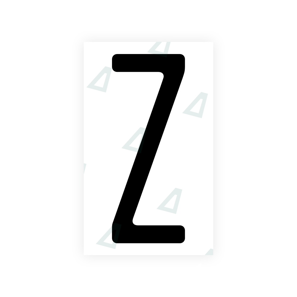 Alite Nanofilm for US (New Jersey - Embossed) license plates - Symbol "Z" - Alite