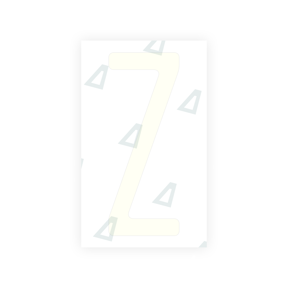 Alite Nanofilm for US (New Jersey - Embossed) license plates - Symbol "Z" - Alite