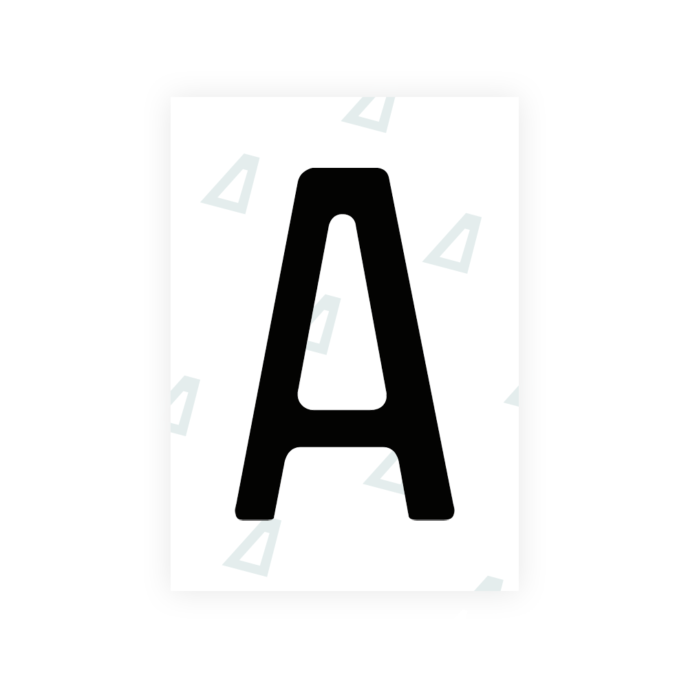 Alite Nanofilm for Chile 2014 license plates - Symbol "A" - Alite