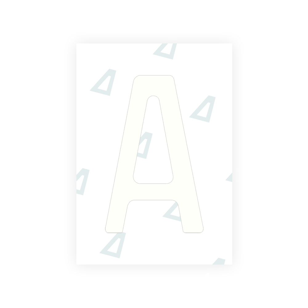 Alite Nanofilm for Chile 2014 license plates - Symbol "A" - Alite