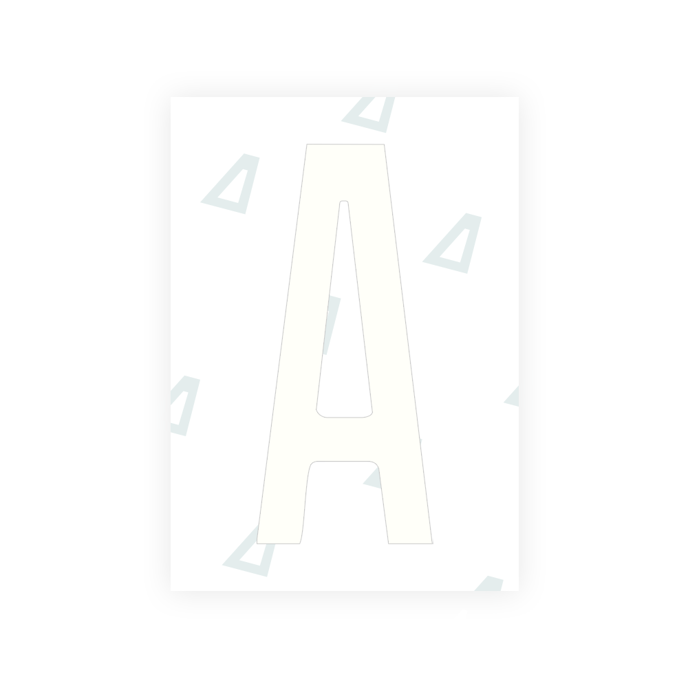 Alite Nanofilm for US (Arizona 2008) license plates - Symbol "A" - Alite