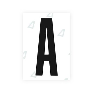 Alite Nanofilm for US (Texas) license plates - Symbol "A" - Alite