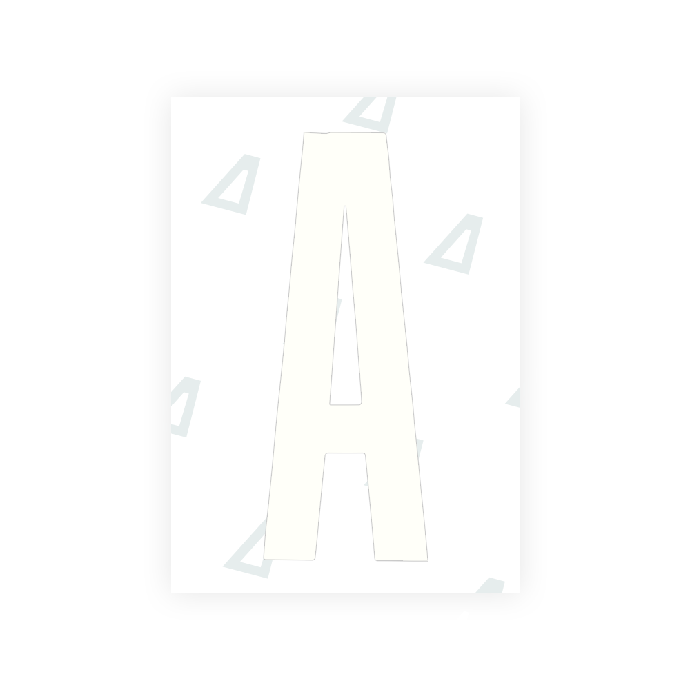 Alite Nanofilm for US (Texas) license plates - Symbol "A" - Alite