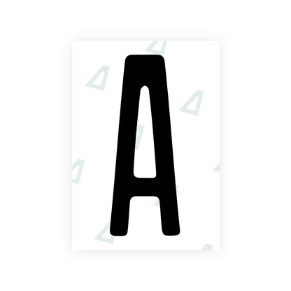 Alite Nanofilm for US (Illinois 2006 - Round) license plates - Symbol "A" - Alite