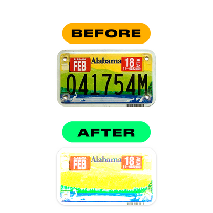 Alite Nanofilm for US (Oklahoma) Moto license plates - Symbol "0" - Alite