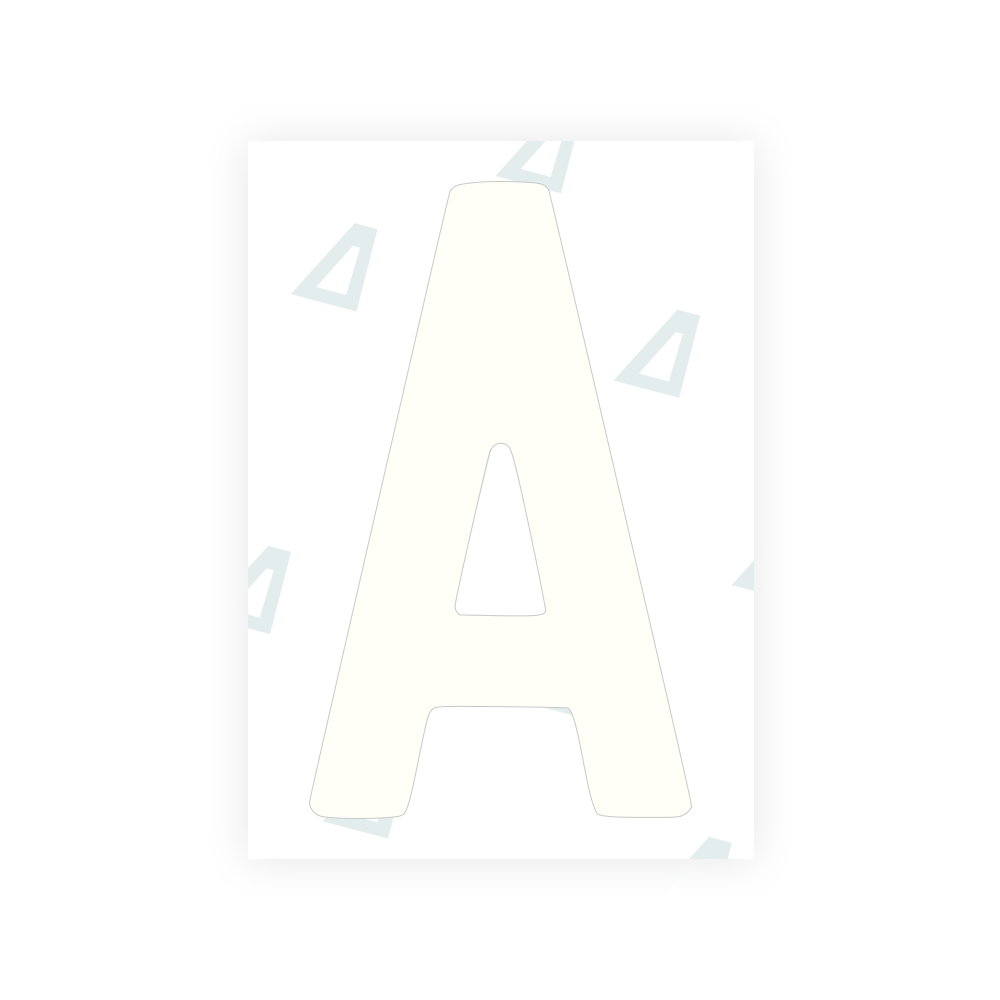Alite Nanofilm for AUS (New South Wales) license plates - Symbol "A" - Alite