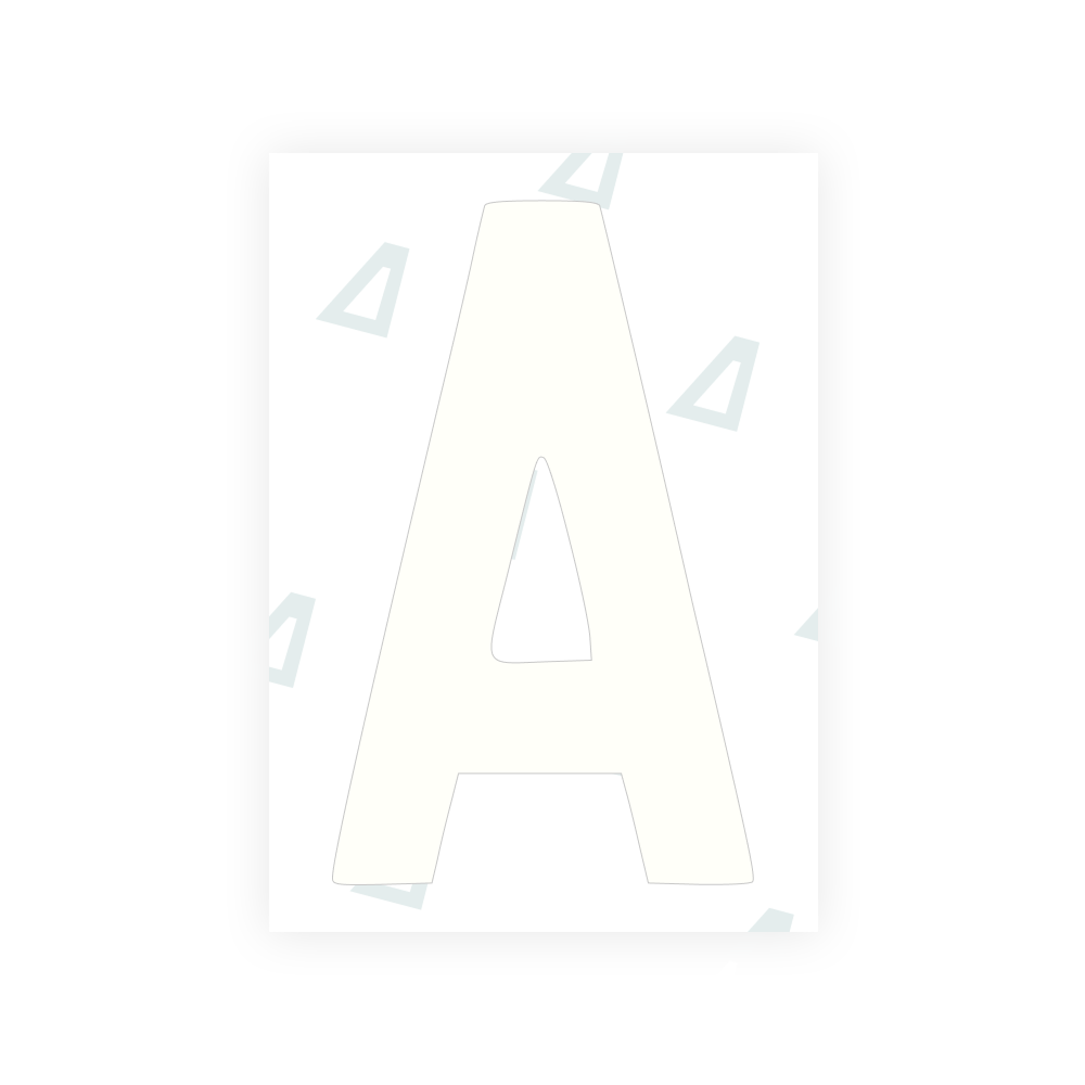 Alite Nanofilm for AUS (Queensland) license plates - Symbol "A" - Alite