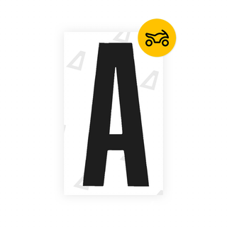 Alite Nanofilm for US (Texas) Moto license plates - Symbol "A" - Alite