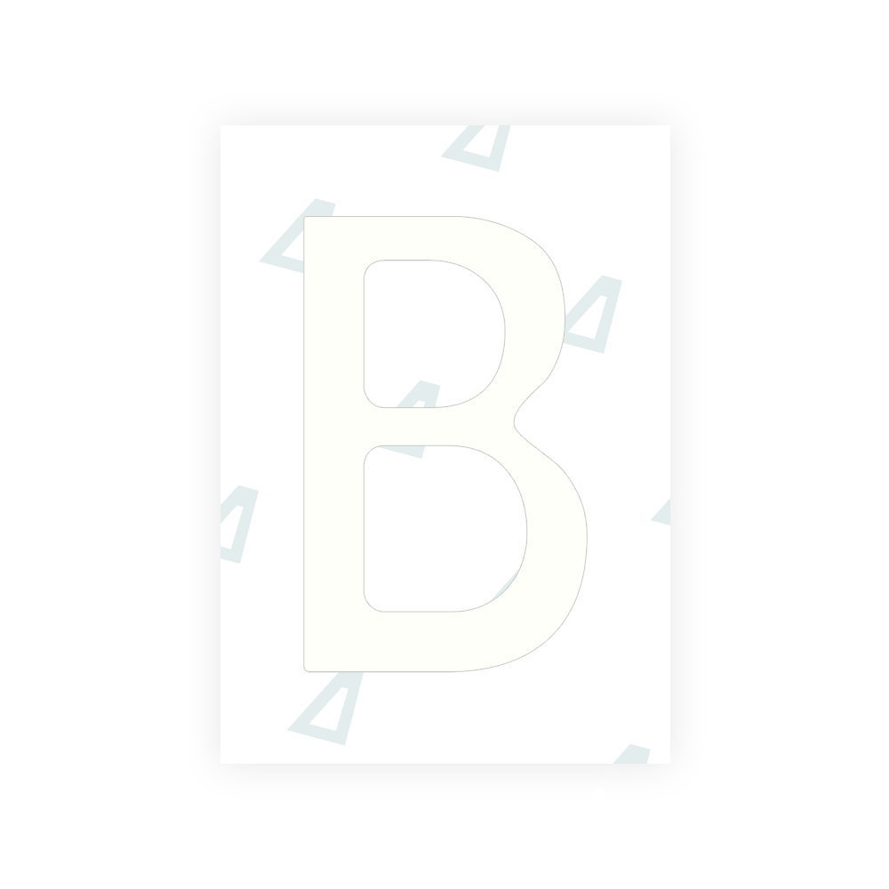 Alite Nanofilm for Chile 2014 license plates - Symbol "B" - Alite