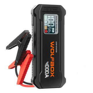 Wolfbox 4000a Car Battery Jump Starter, Portable Jump Starter Battery Pack, Jump Box and Jumper Cables for 10L Gasoline