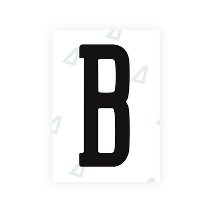 Alite Nanofilm for US (Arizona 2008) license plates - Symbol "B" - Alite