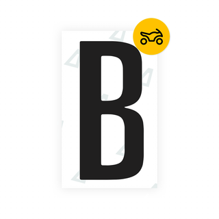 Alite Nanofilm for US (Texas) Moto  license plates - Symbol "B" - Alite