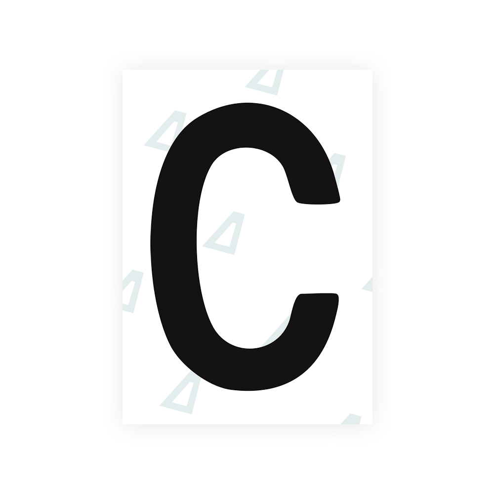 Alite Nanofilm for Chile 2007 license plates - Symbol "C" - Alite