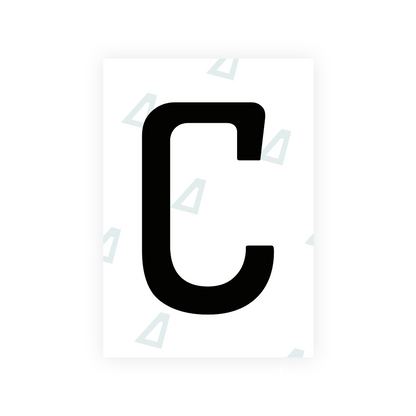 Alite Nanofilm for Chile 2014 license plates - Symbol "C" - Alite