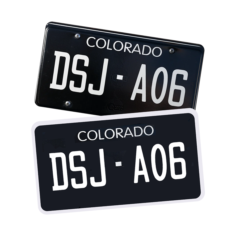 Alite Nanofilm – Custom Anti Radar Stickers for Colorado Black License Plates