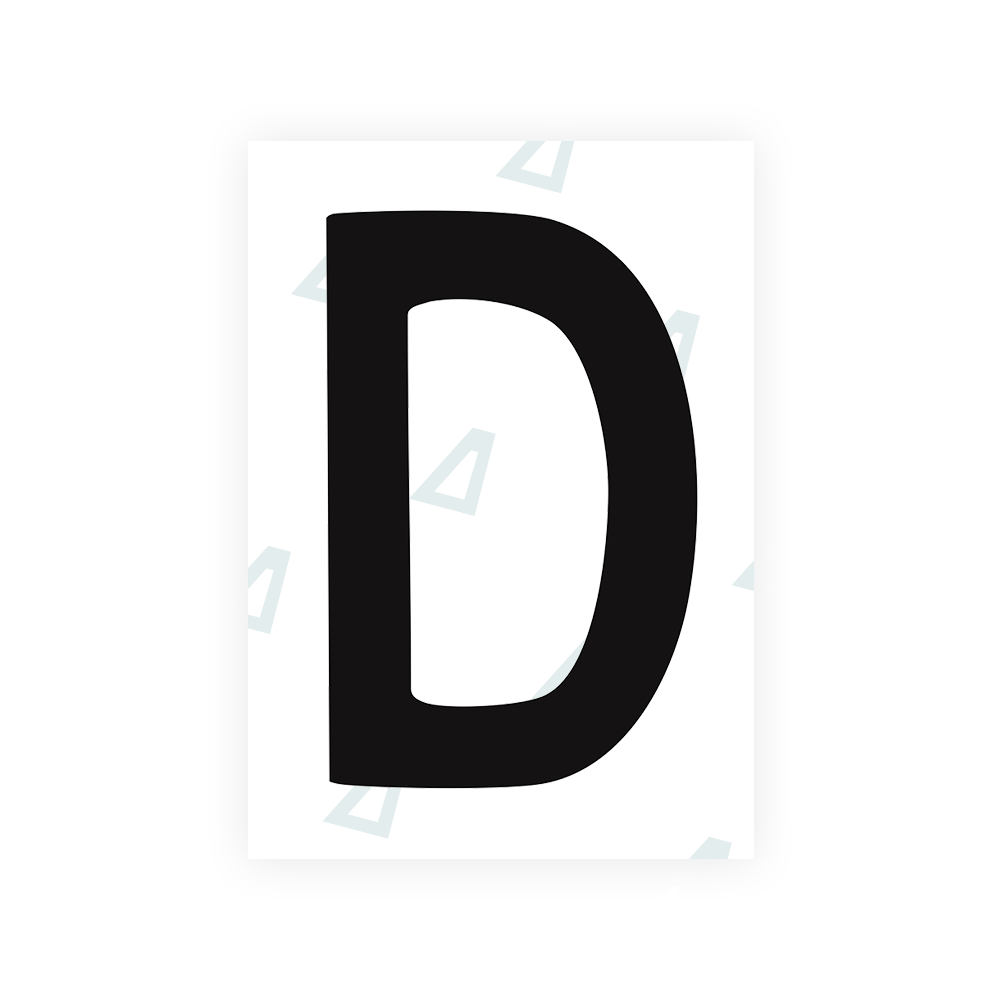 Alite Nanofilm for Chile 2007 license plates - Symbol "D" - Alite