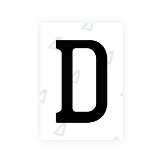 Alite Nanofilm for Chile 2014 license plates - Symbol "D" - Alite