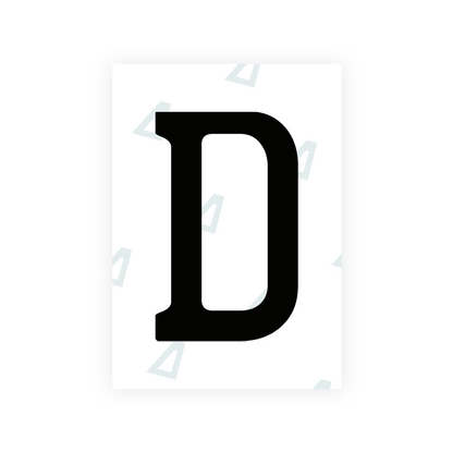 Alite Nanofilm for Chile 2014 license plates - Symbol "D" - Alite