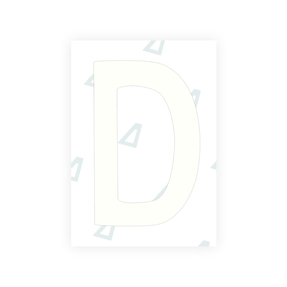 Alite Nanofilm for Chile 2007 license plates - Symbol "D" - Alite