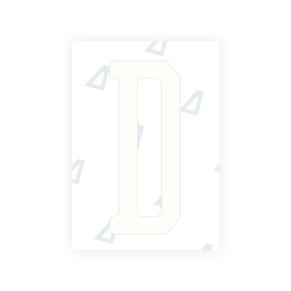 Alite Nanofilm for US (Florida 2019) license plates - Symbol "D" - Alite