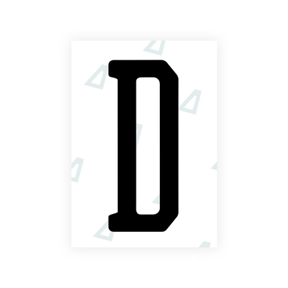 Alite Nanofilm for US (Florida 2019) license plates - Symbol "D" - Alite