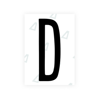 Alite Nanofilm for US (New York 2020 - Flat) license plates - Symbol "D" - Alite
