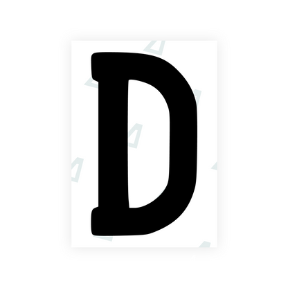 Alite Nanofilm for AUS (Queensland) license plates - Symbol "D" - Alite