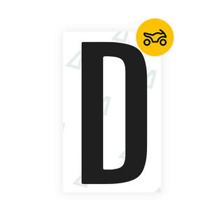 Alite Nanofilm for US (Texas) Moto license plates - Symbol "D" - Alite