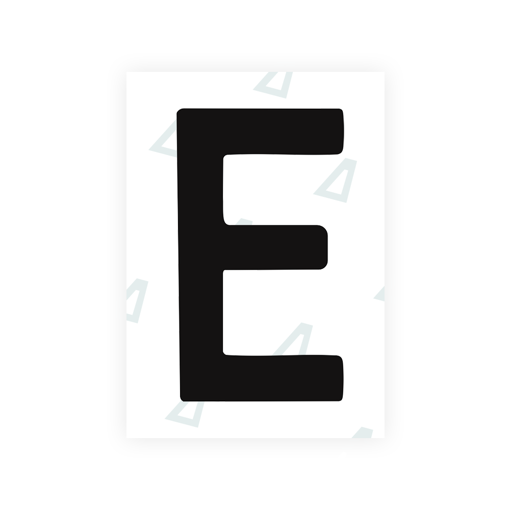 Alite Nanofilm for Chile 2007 license plates - Symbol "E" - Alite