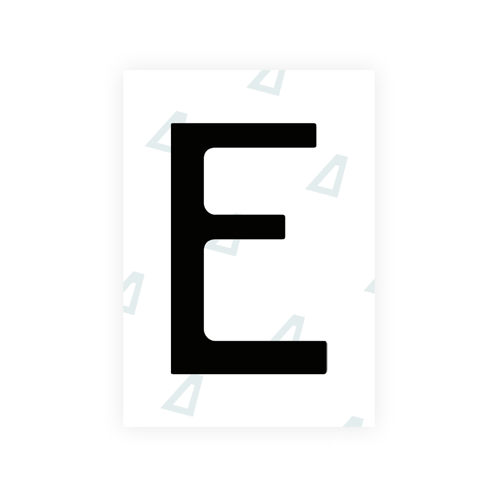 Alite Nanofilm for Chile 2014 license plates - Symbol "E" - Alite
