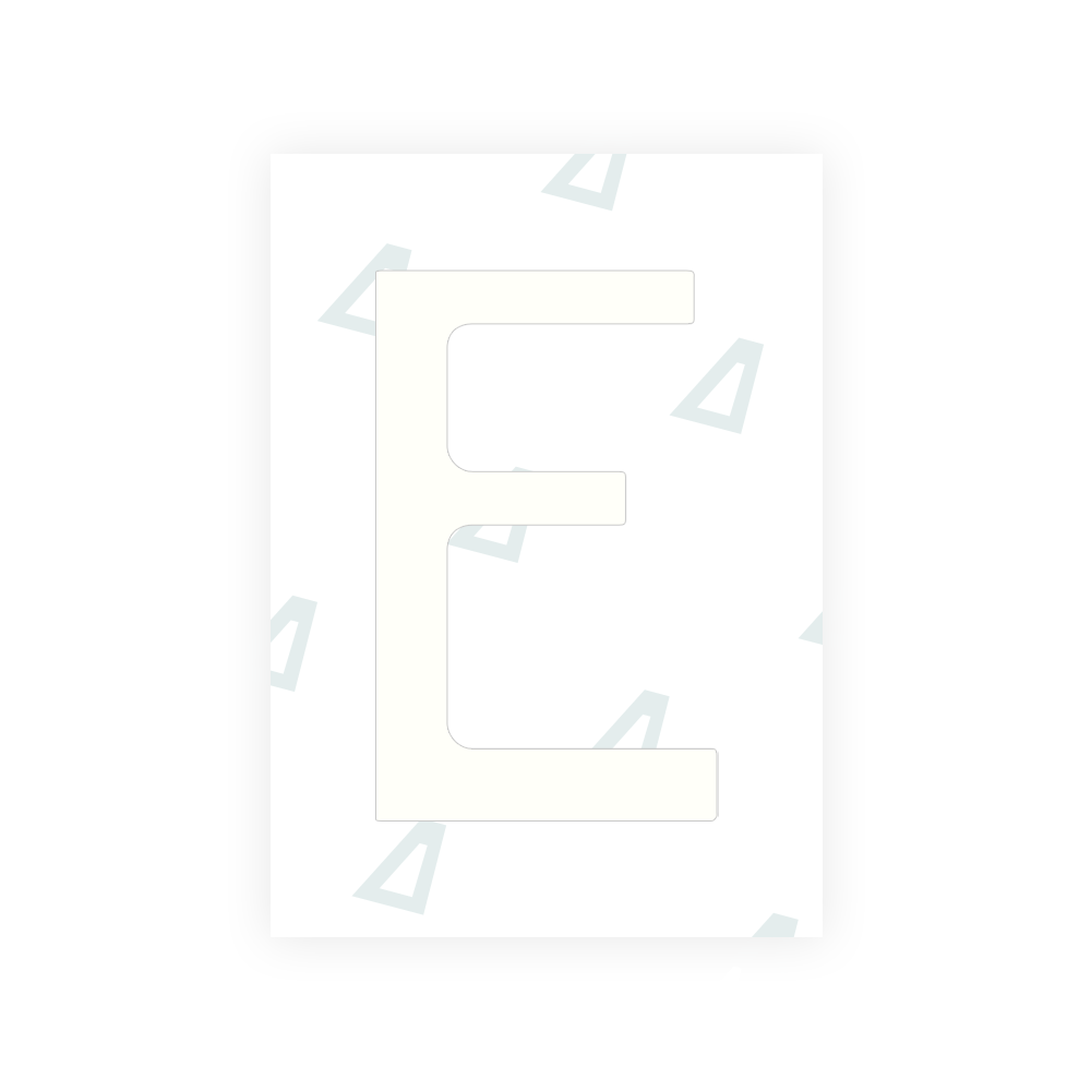 Alite Nanofilm for Chile 2014 license plates - Symbol "E" - Alite